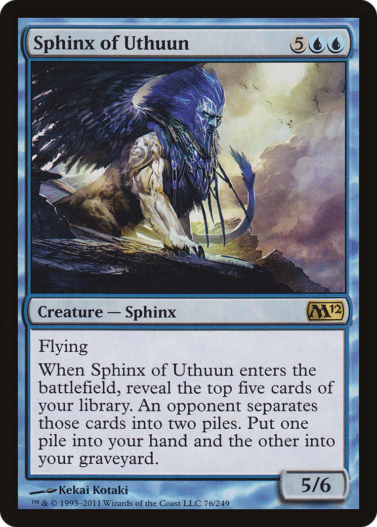 Sphinx of Uthuun (M12-076) - Magic 2012 Foil