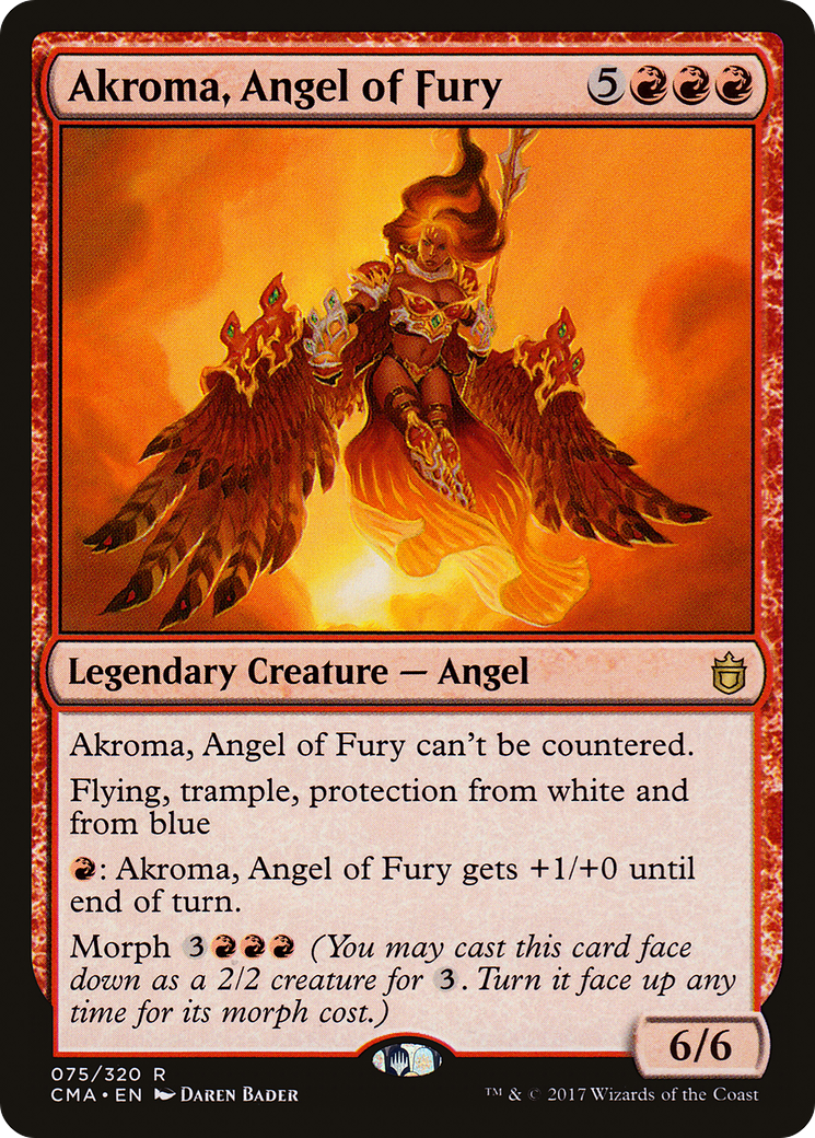 Akroma, Angel of Fury (CMA-075) - Commander Anthology