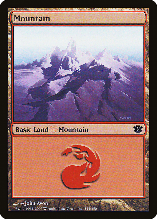 Mountain (9ED-344★) - Ninth Edition Foil