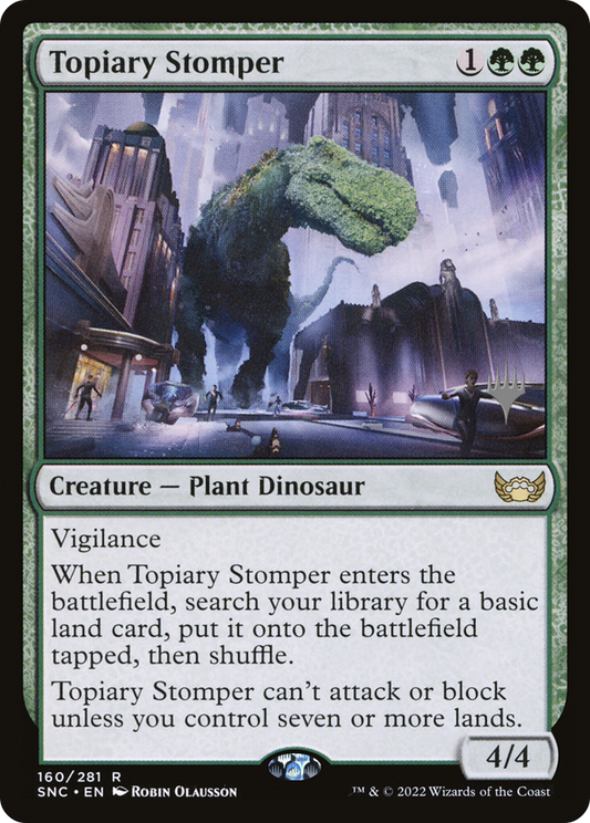 Topiary Stomper (PSNC-160P) - Streets of New Capenna Promos Foil