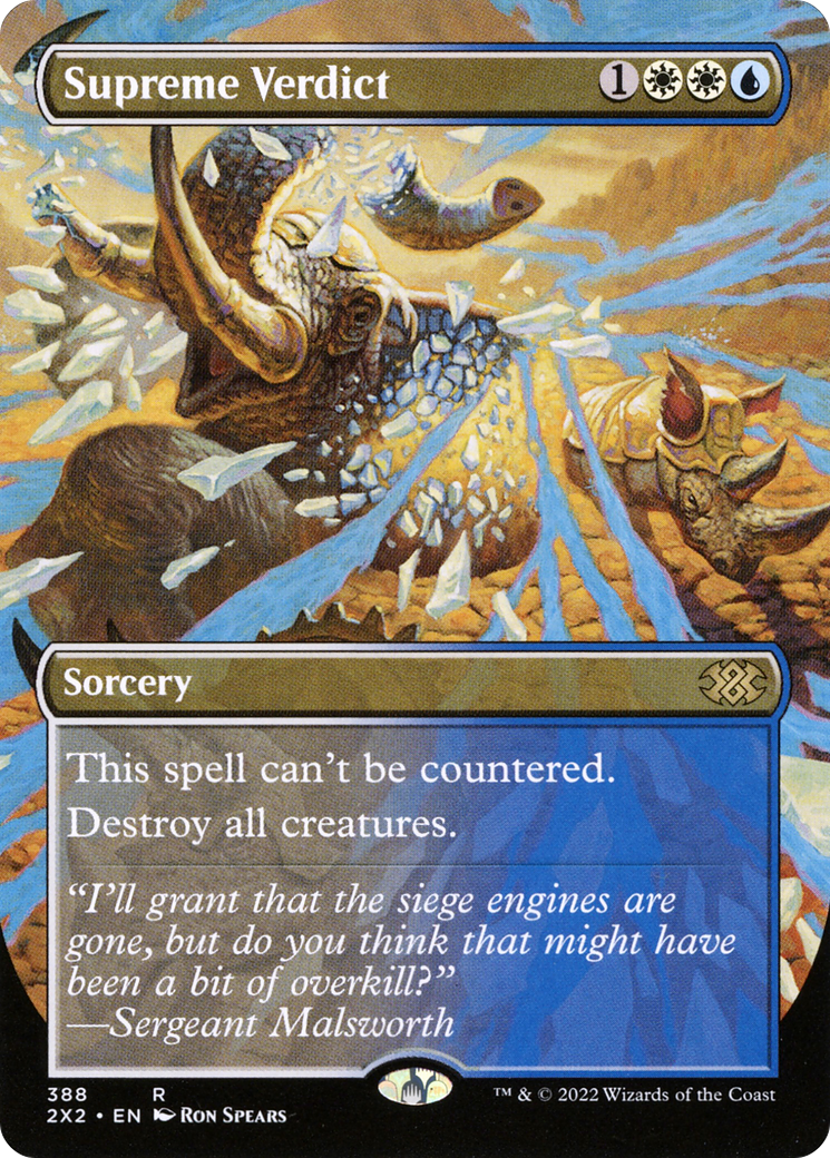 Supreme Verdict  (Borderless)(2X2-388) - Double Masters 2022
