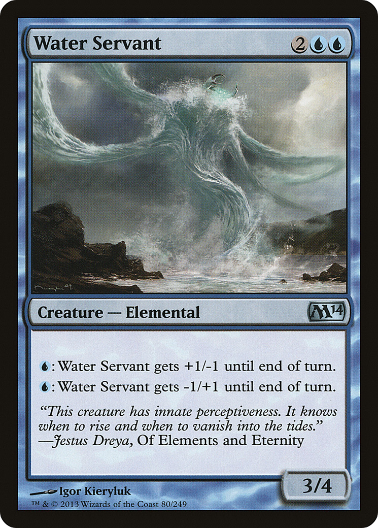 Water Servant (M14-080) - Magic 2014 Foil