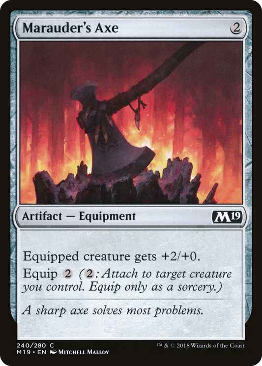 Marauder's Axe (M19-240) - Core Set 2019 Foil