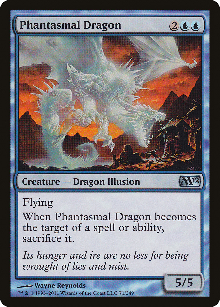 Phantasmal Dragon (M12-071) - Magic 2012