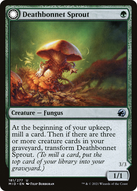 Deathbonnet Sprout // Deathbonnet Hulk (MID-181) - Innistrad: Midnight Hunt: (Double Faced Transform)