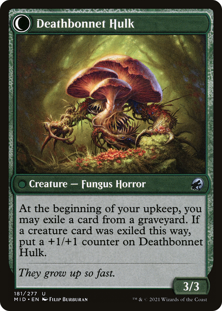 Deathbonnet Sprout // Deathbonnet Hulk (MID-181) - Innistrad: Midnight Hunt: (Double Faced Transform)