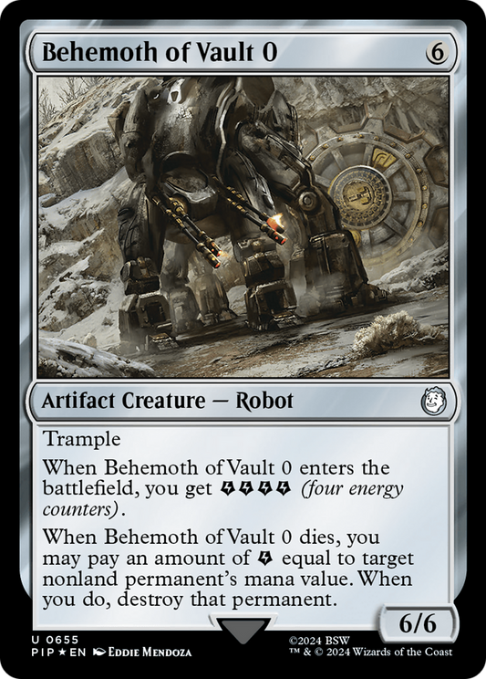 Behemoth of Vault 0 (PIP-655) - Fallout Foil