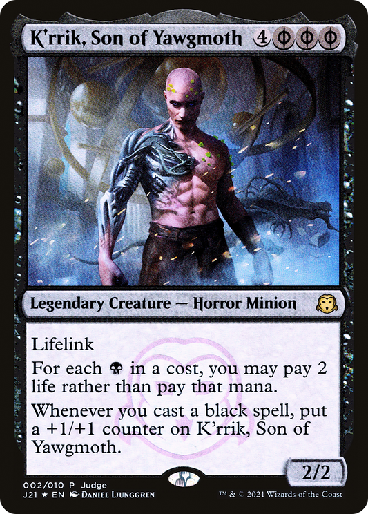 K'rrik, Son of Yawgmoth (PJ21-002) - Judge Gift Cards 2021 Foil