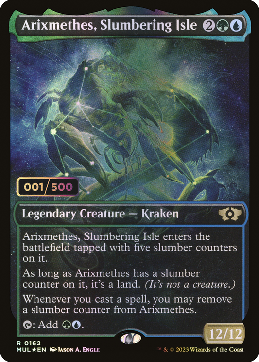 Arixmethes, Slumbering Isle (MUL-162Z) - Multiverse Legends: (Showcase) Foil