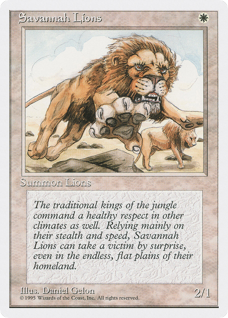 Savannah Lions (4ED-048) - Fourth Edition