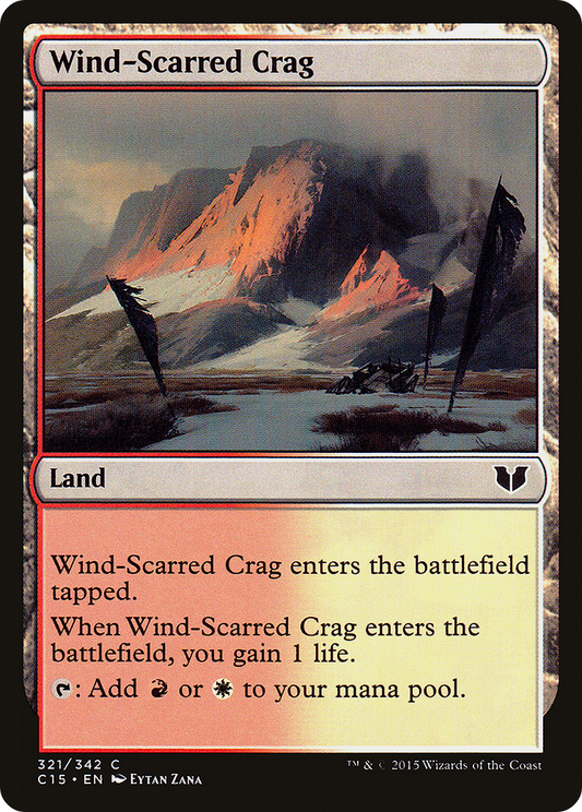 Wind-Scarred Crag (C15-321) - Commander 2015