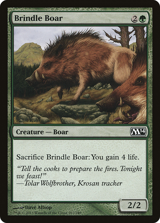 Brindle Boar (M14-167) - Magic 2014 Foil