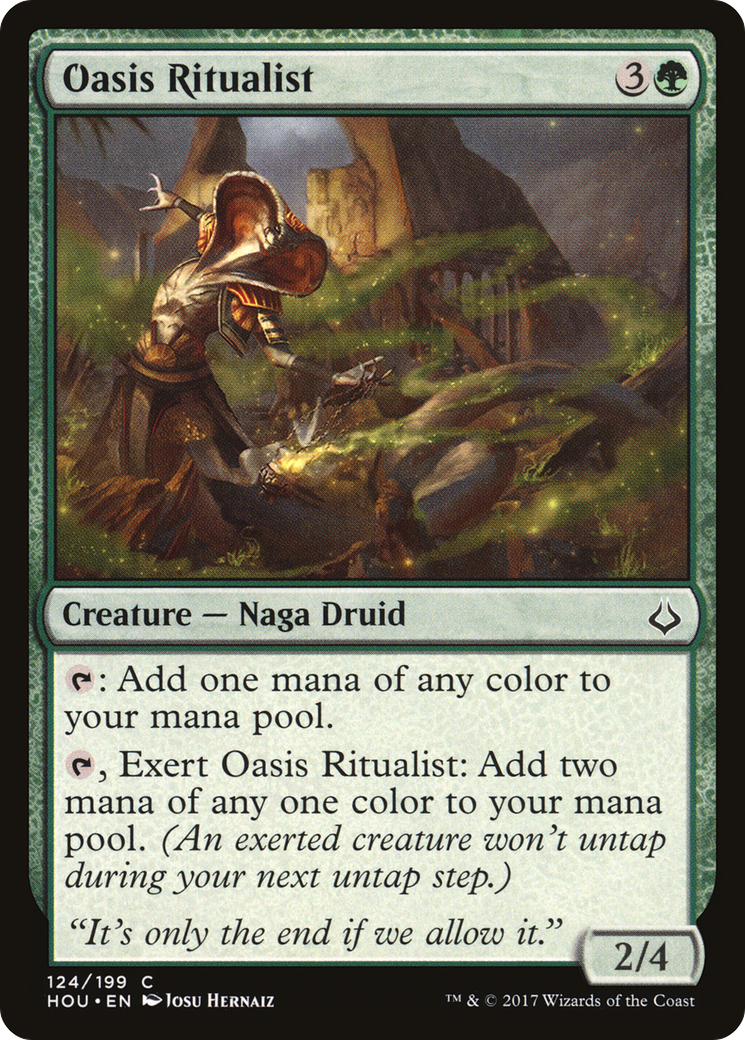 Oasis Ritualist (HOU-124) - Hour of Devastation Foil