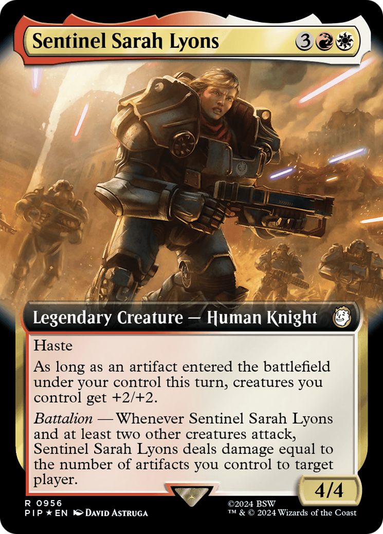 Sentinel Sarah Lyons (PIP-956) - Fallout: (Extended Art) Foil