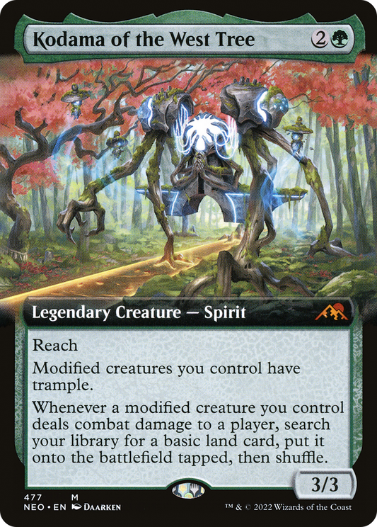 Kodama of the West Tree (NEO-477) - Kamigawa: Neon Dynasty: (Extended Art) Foil