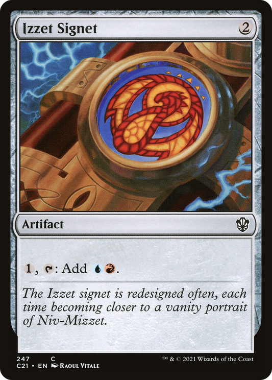 Izzet Signet (C21-247) - Commander 2021