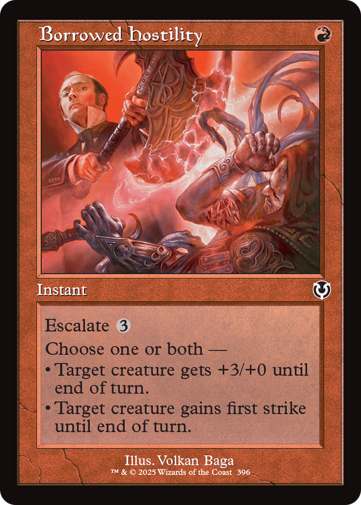 Borrowed Hostility (Retro Frame) (INR-396) - Innistrad Remastered