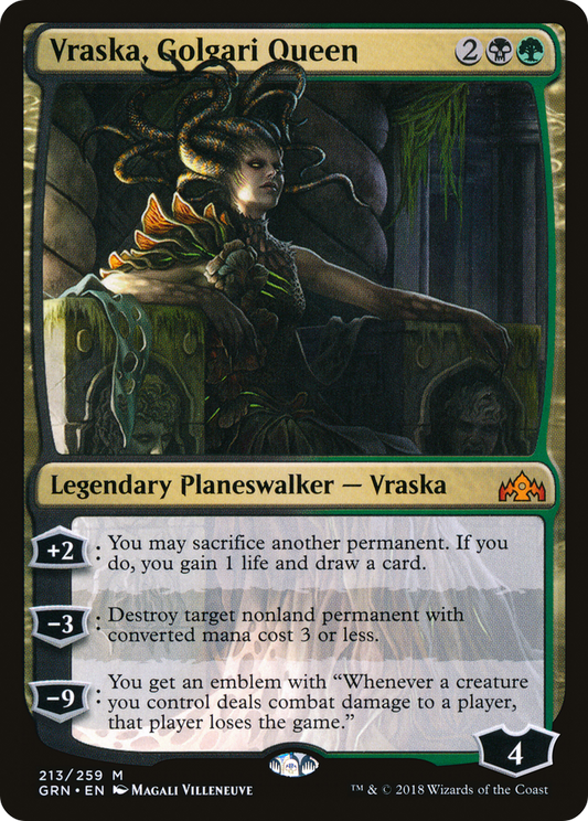 Vraska, Golgari Queen (GRN-213) - Guilds of Ravnica