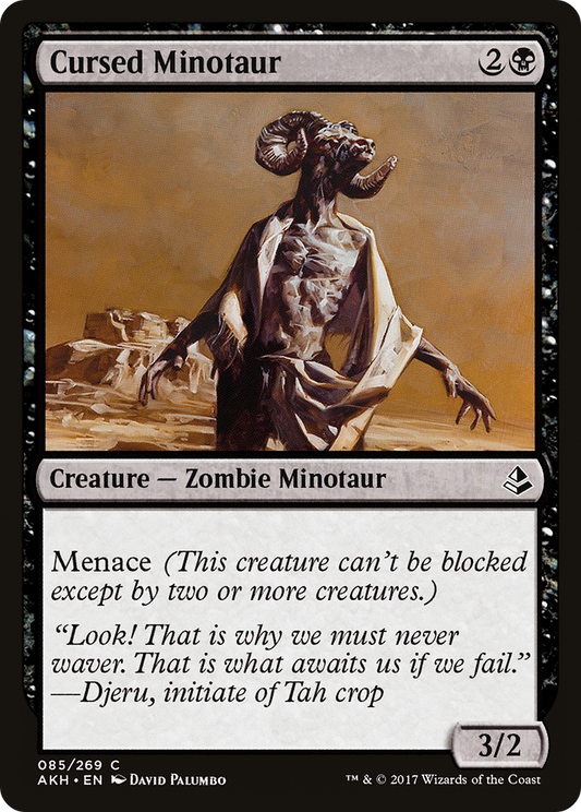 Cursed Minotaur (AKH-085) - Amonkhet Foil