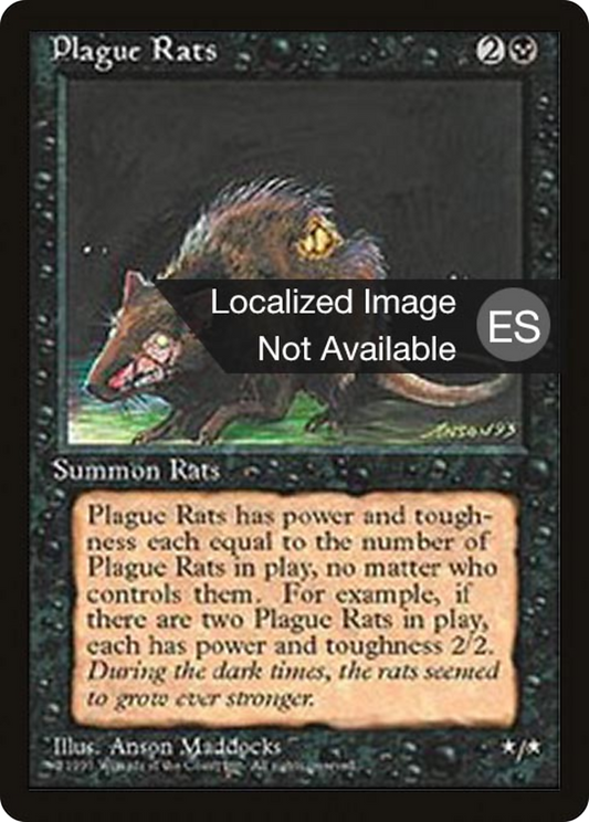 Plague Rats (4BB-154) - Fourth Edition Foreign Black Border