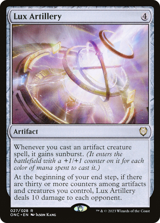 Lux Artillery (ONC-027) - Phyrexia: All Will Be One Commander Foil