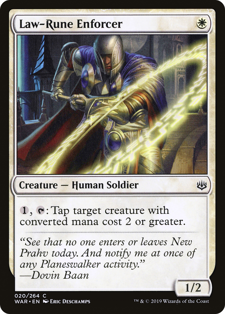 Law-Rune Enforcer (WAR-020) - War of the Spark Foil