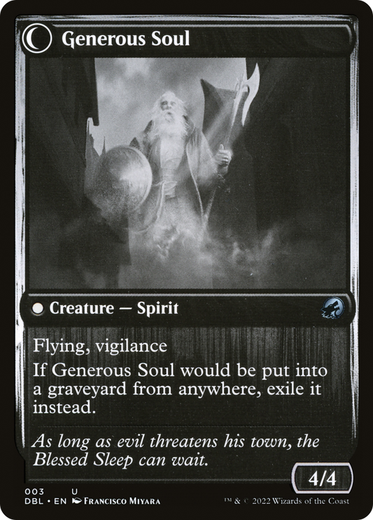 Beloved Beggar // Generous Soul (DBL-003) - Innistrad: Double Feature: (Double Faced Transform)