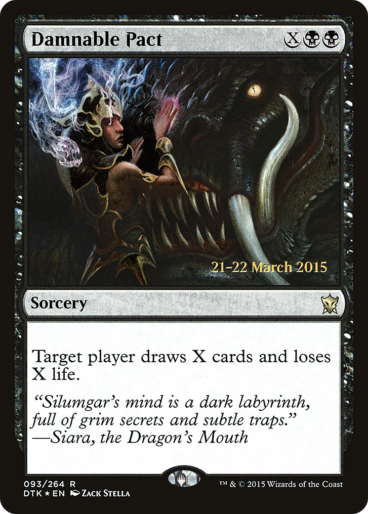 Damnable Pact (PRE-93S) - Dragons of Tarkir Promos (Prerelease) Foil