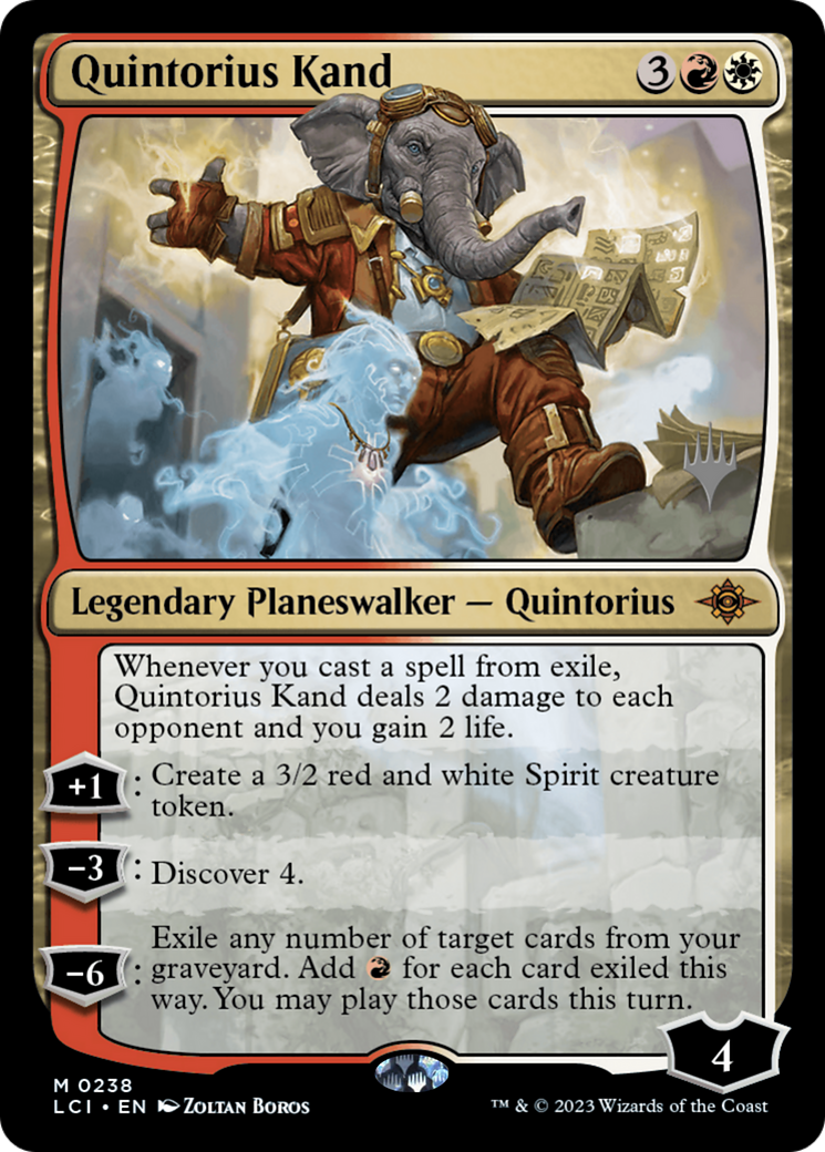 Quintorius Kand (PPLCI-238) - The Lost Caverns of Ixalan Promos (Promo Pack)