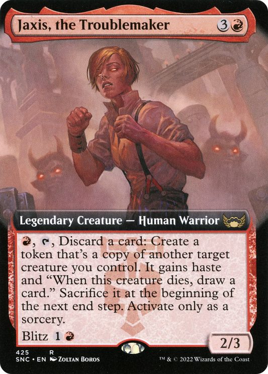 Jaxis, the Troublemaker (Extended Art) (SNC-425) - Streets of New Capenna: (Extended Art)