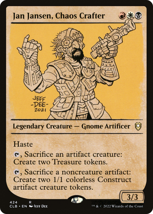 Jan Jansen, Chaos Crafter (Showcase) (CLB-424) - Commander Legends: Battle for Baldur's Gate: (Showcase) Foil