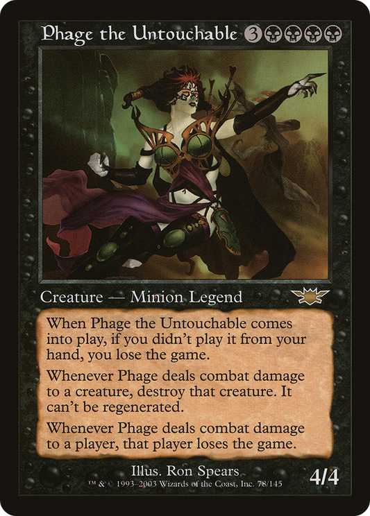 Phage the Untouchable (LGN-078) - Legions Foil