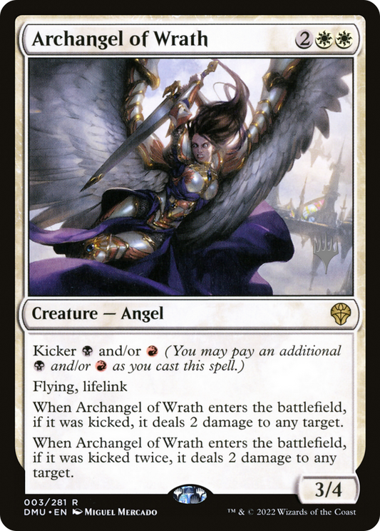 Archangel of Wrath (PPDMU-003) - Dominaria United Promos (Promo Pack)