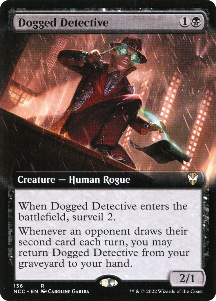 Dogged Detective (NCC-136) - New Capenna Commander: (Extended Art)