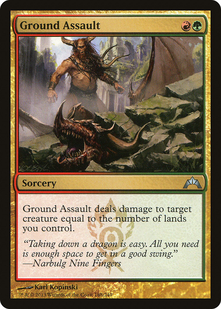 Ground Assault (GTC-168) - Gatecrash Foil