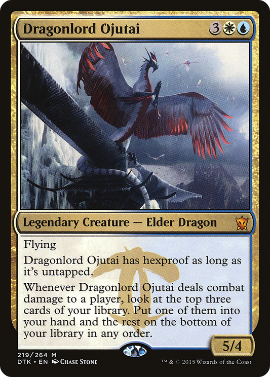 Dragonlord Ojutai (DTK-219) - Dragons of Tarkir