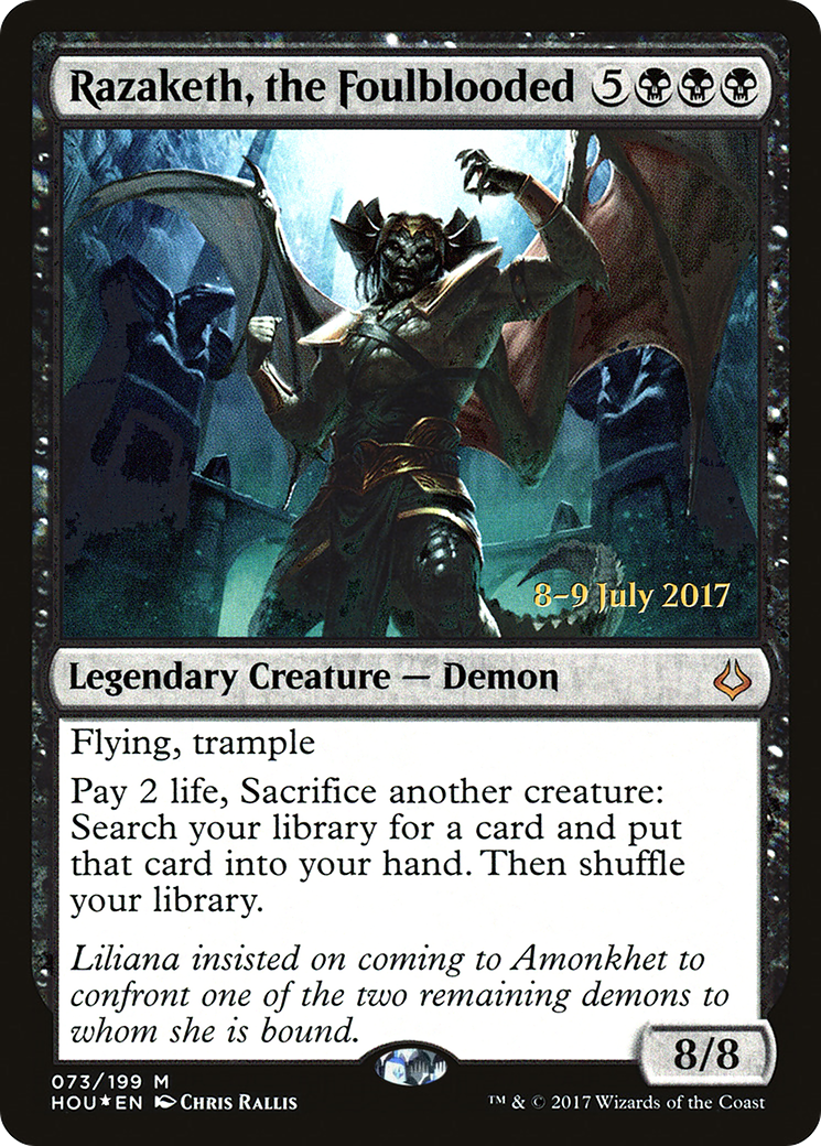 Razaketh, the Foulblooded (PHOU-73S) - Hour of Devastation Promos Foil