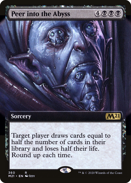 Peer into the Abyss (M21-360) - Core Set 2021: (Extended Art) Foil