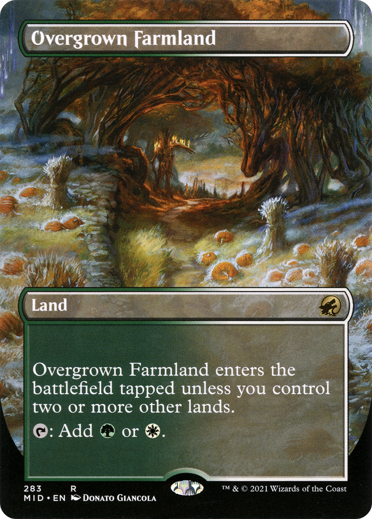 Overgrown Farmland (MID-283) - Innistrad: Midnight Hunt (Borderless)