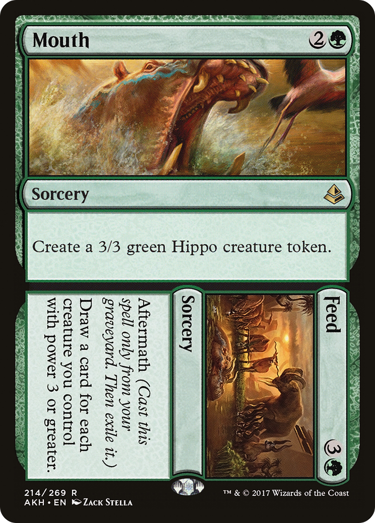 Mouth // Feed  (AKH-214) - Amonkhet Foil
