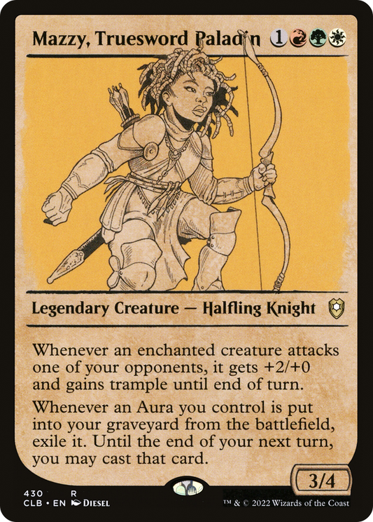 Mazzy, Truesword Paladin (CLB-430) - Commander Legends: Battle for Baldur's Gate: (Showcase) Foil