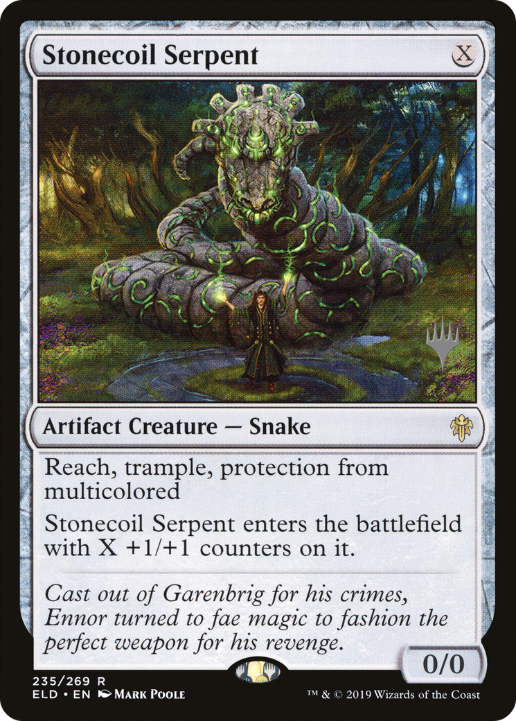 Stonecoil Serpent (PPELD-235P) - Throne of Eldraine Promos (Promo Pack)