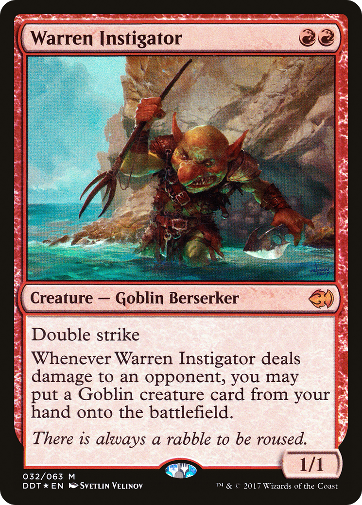 Warren Instigator (DDT-032) - Duel Decks: Merfolk vs. Goblins Foil