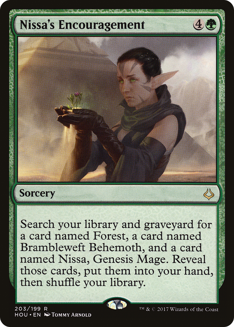 Nissa's Encouragement (HOU-203) - Hour of Devastation