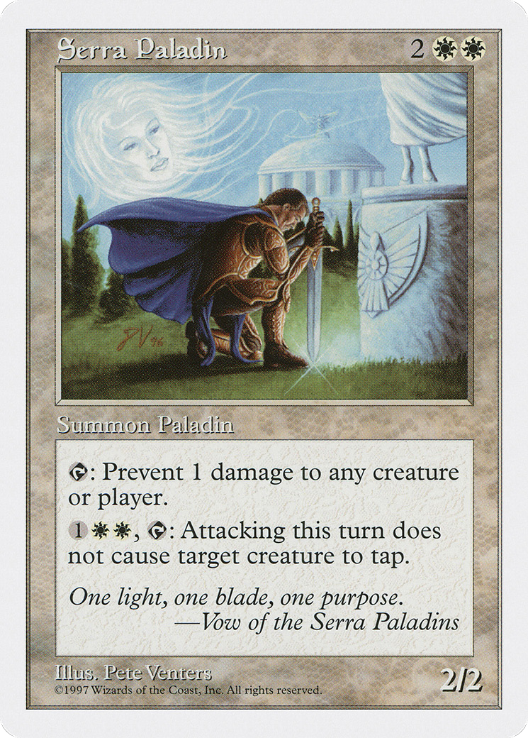 Serra Paladin (5ED-061) - Fifth Edition