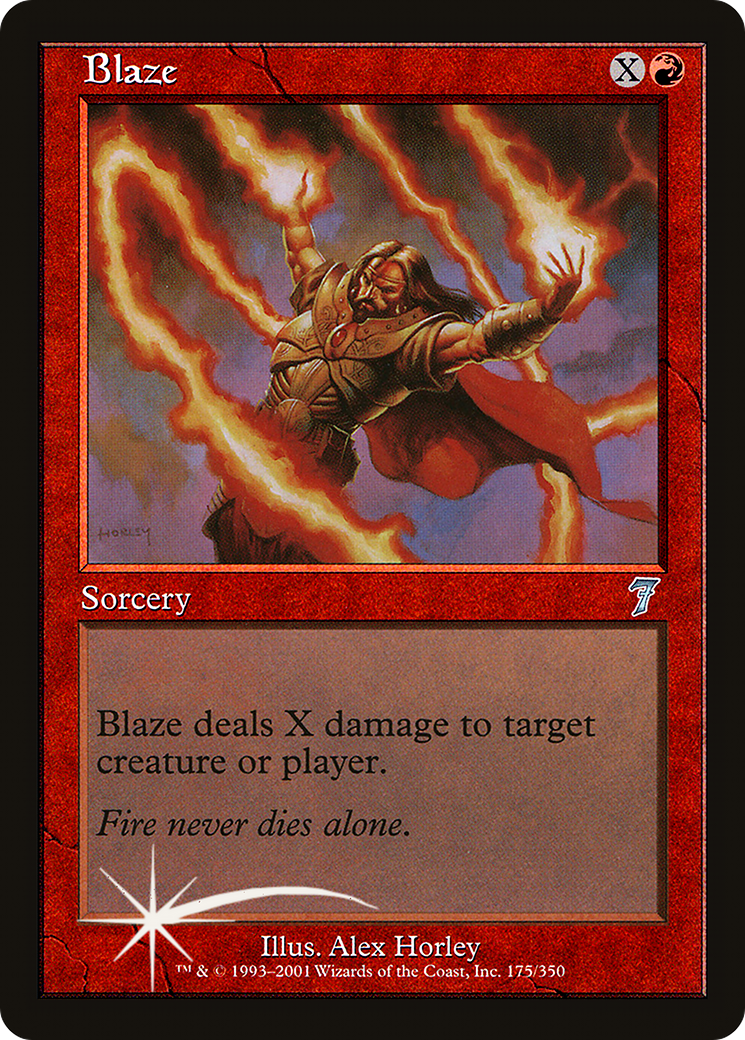 Blaze (7ED-175★) - Seventh Edition Foil