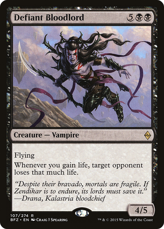 Defiant Bloodlord (BFZ-107) - Battle for Zendikar