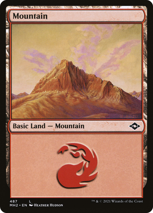 Mountain (MH2-487) - Modern Horizons 2 Etched Foil