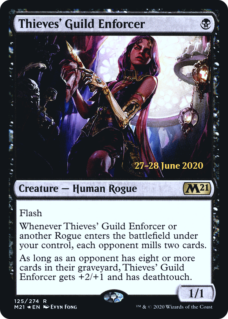 Thieves' Guild Enforcer (PRE-125S) - Core Set 2021 Promos (Prerelease) Foil