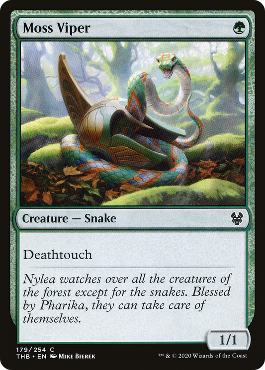 Moss Viper (THB-179) - Theros Beyond Death Foil